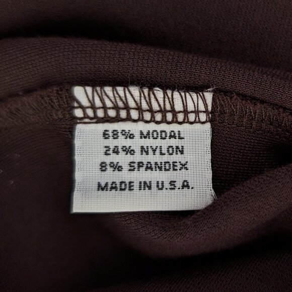 BRYN WALKER‎ Dress S Brown Lagonlook Cowl Neck Kangaroo Pocket Oversize Pullover - Picture 9 of 11